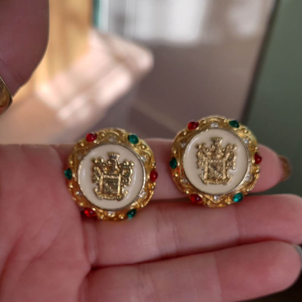 Vintage Paolo Gucci Clip Earrings